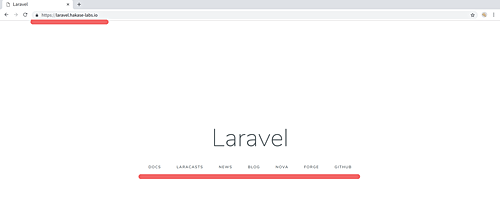 Laravel with Docker successfully installed