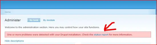 installation problem screenshot