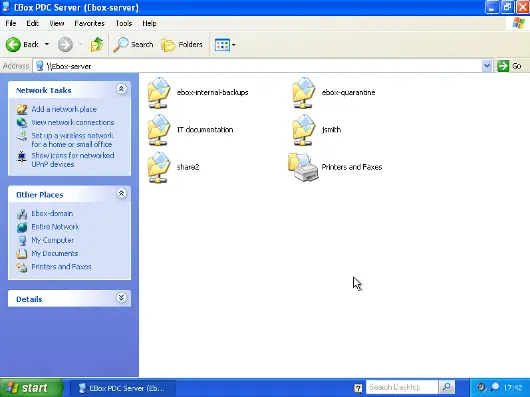 Shares in PDC server