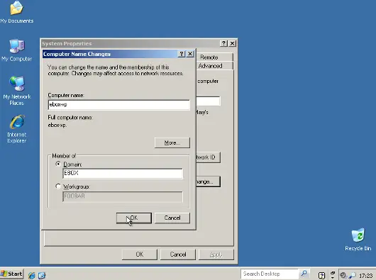 setting domain name