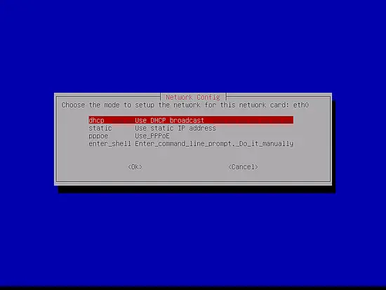 Use dhcp