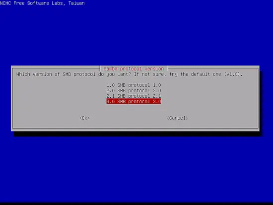 Choose SMB protocol version