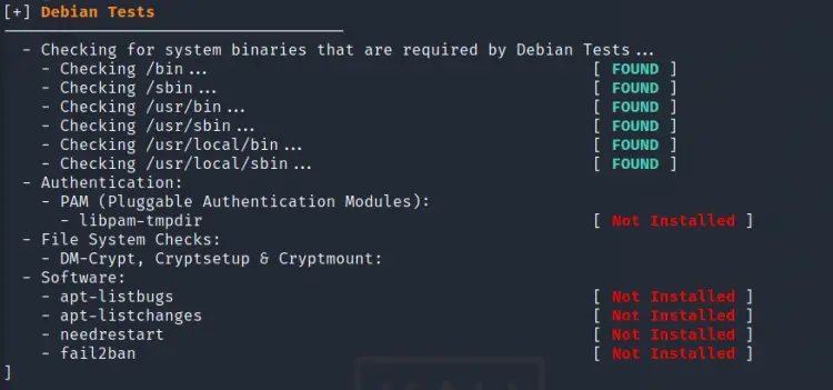 Debian Tests