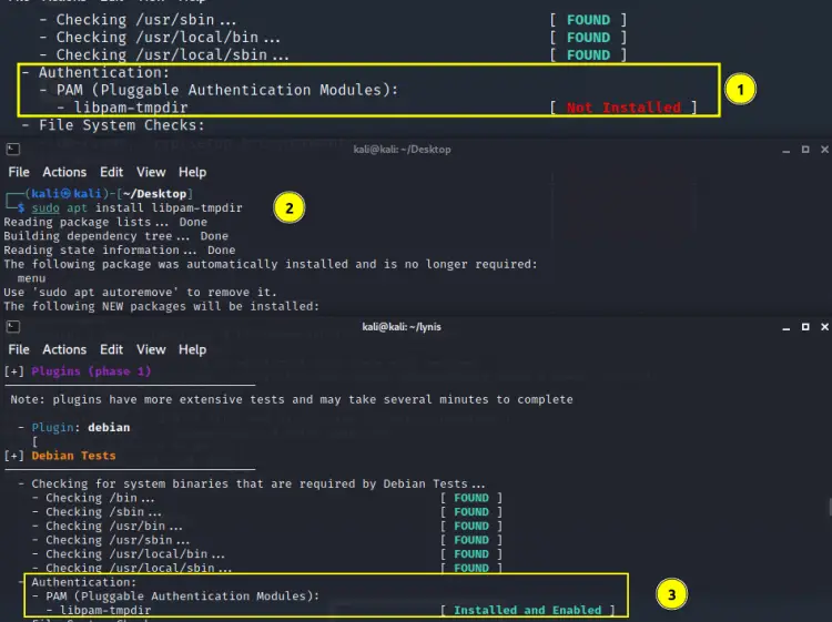 Installing libpam-tmpdir tool