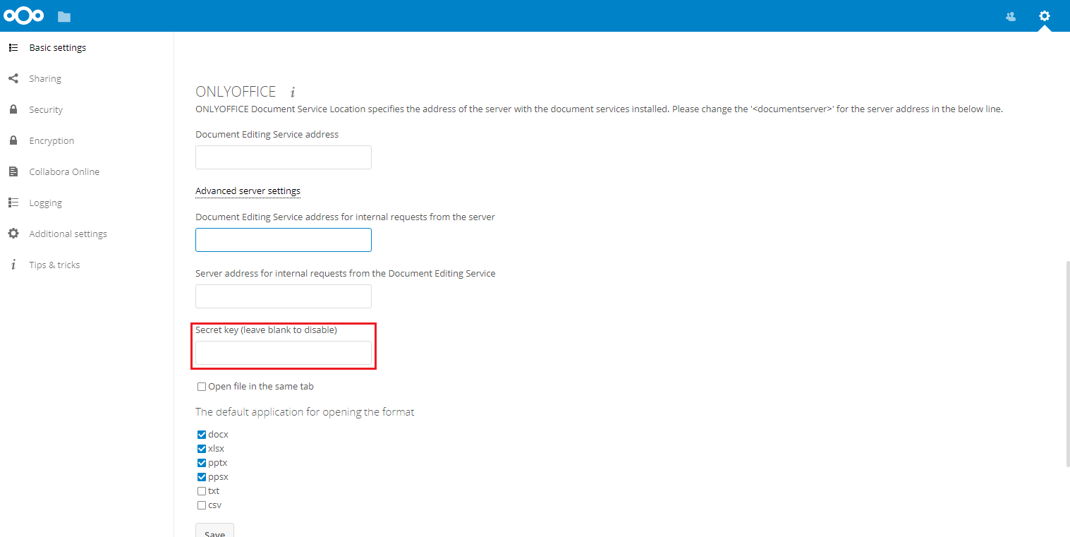 How to restrict access to the ONLYOFFICE editors to the users of your Nextcloud instance