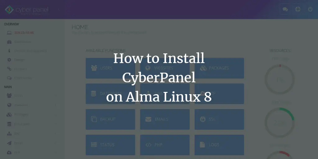 How to Install CyberPanel on Alma Linux 8