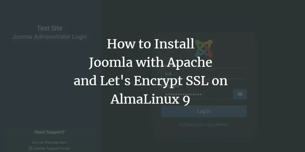 How to Install Joomla with Apache and Let's Encrypt SSL on AlmaLinux 9