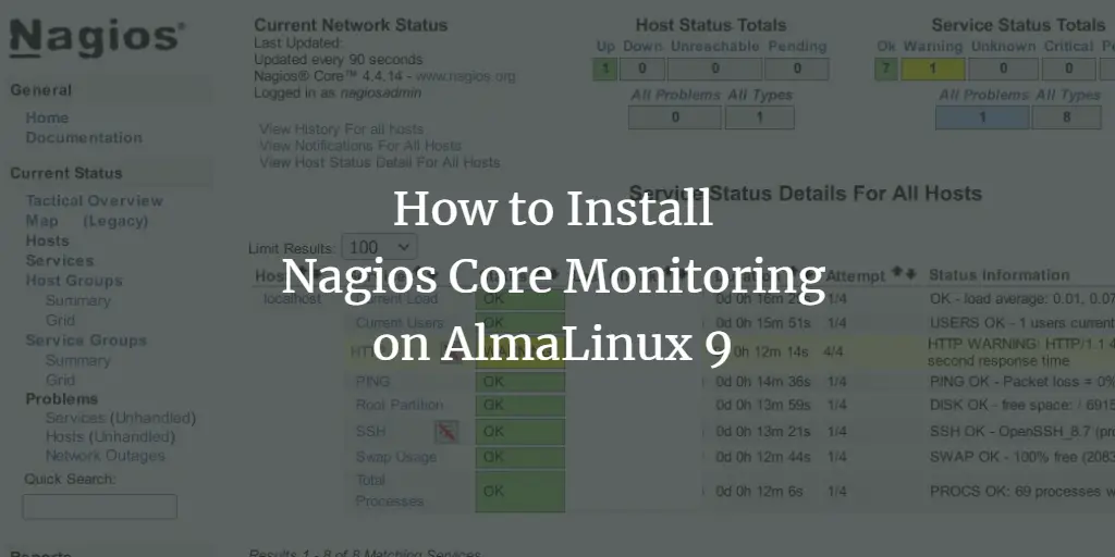How to Install Nagios Core Monitoring on AlmaLinux 9