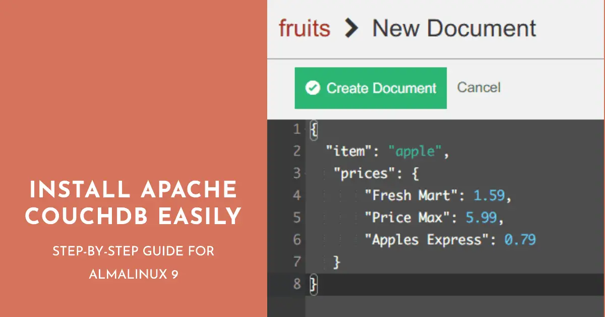 How to Install Apache Couch DB on AlmaLinux 9