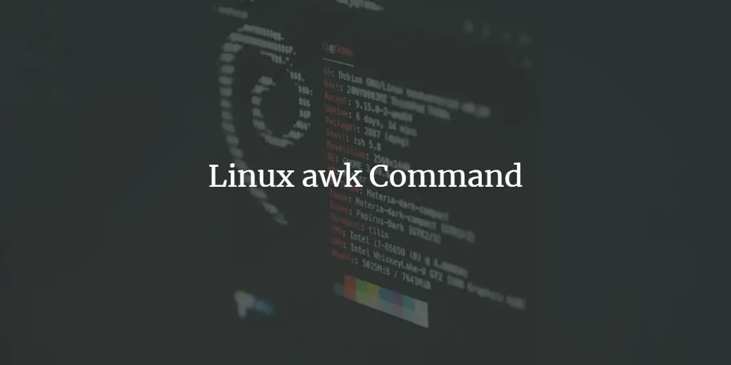 Linux awk Command