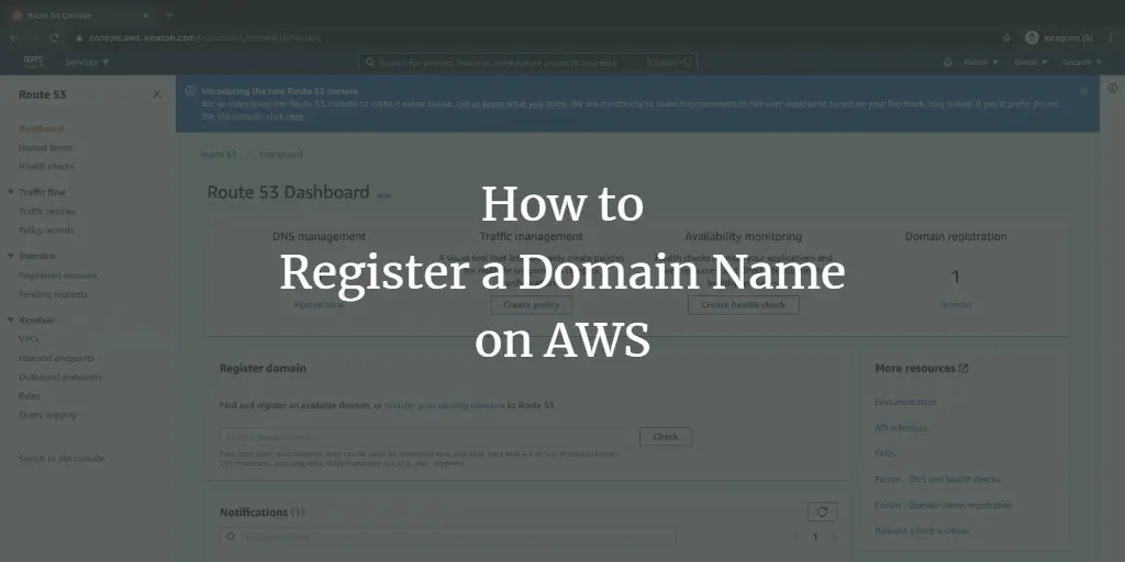 How to Register a Domain Name on AWS