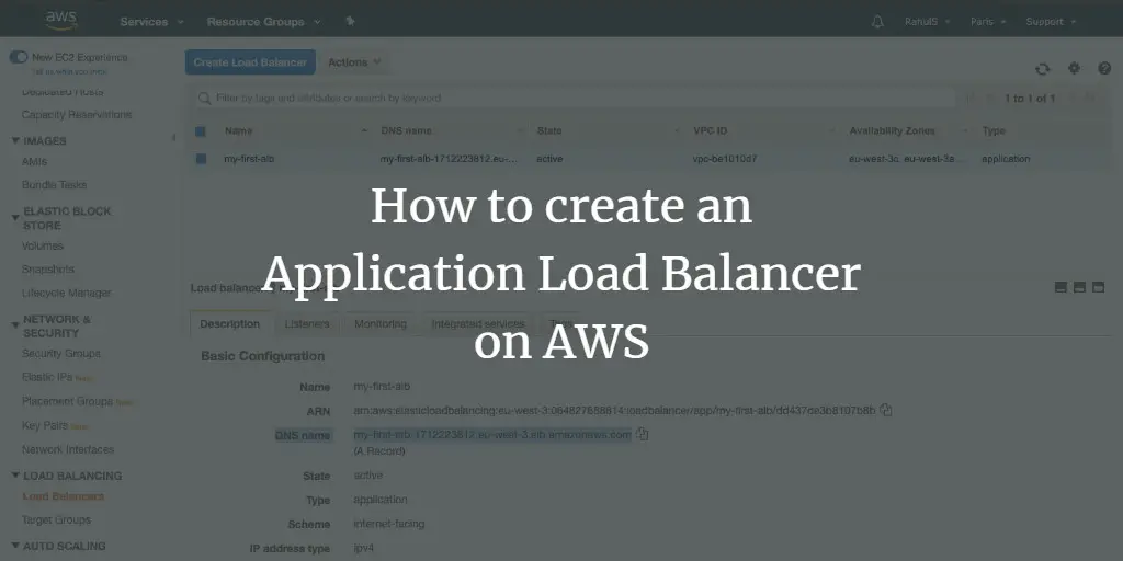 How to create an Application Load Balancer on AWS