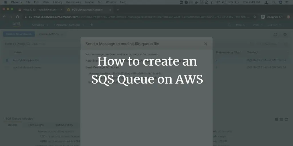 How to create an SQS Queue on AWS
