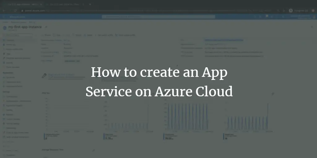 How to create an App Service on Azure Cloud
