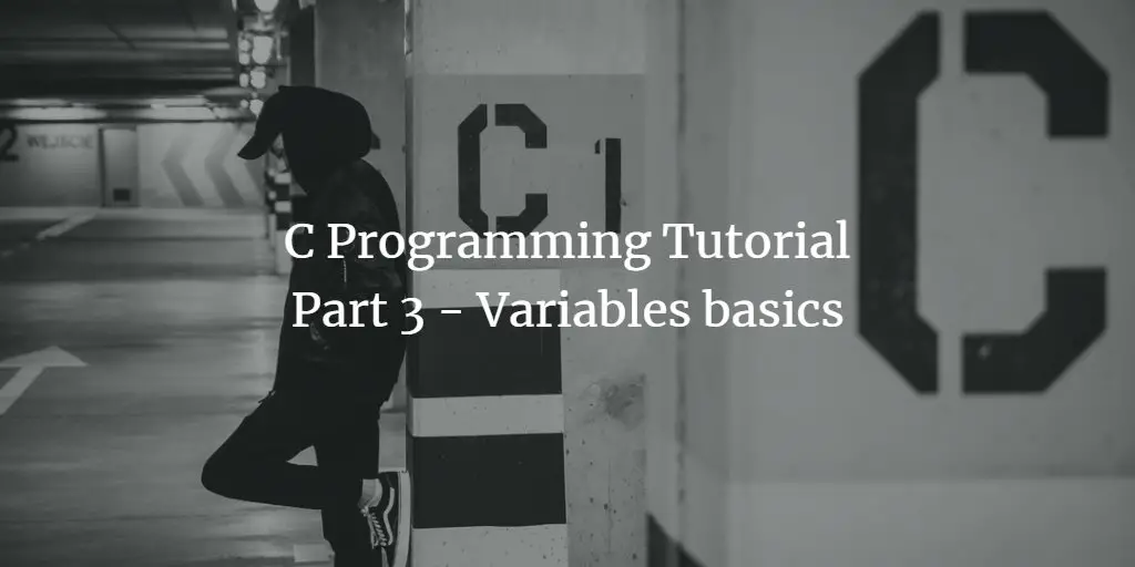C Programming Tutorial Part 3 - Variables basics