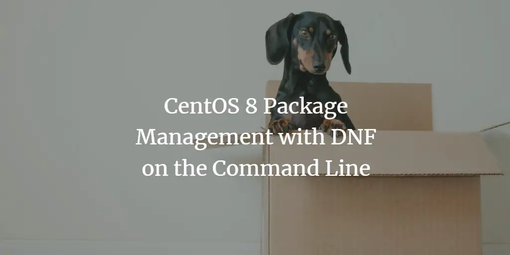 CentOS 8 Package Management with DNF on the Command Line