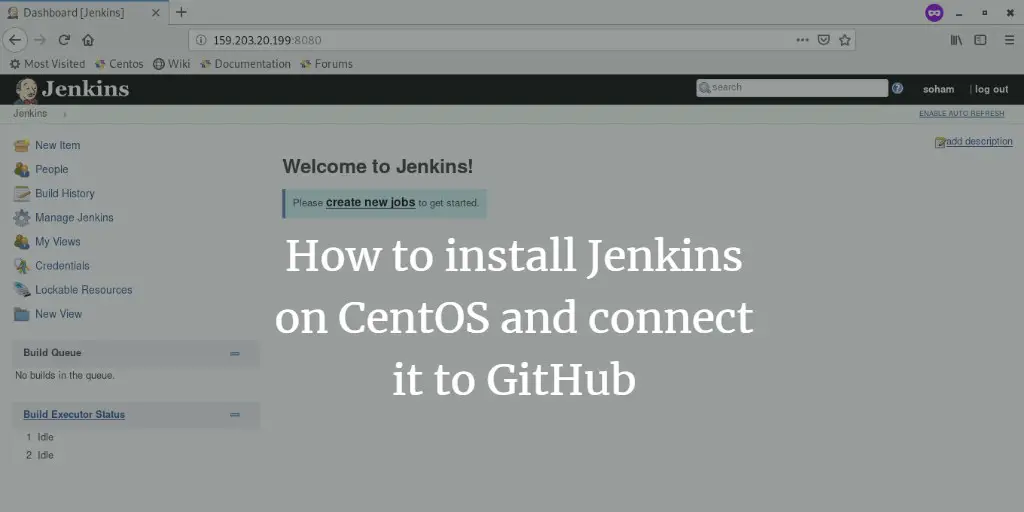How to install Jenkins on CentOS and connect it to GitHub