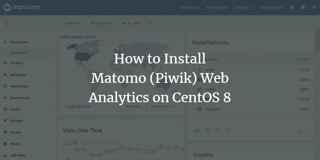 How to Install Matomo (Piwik) Web Analytics on CentOS 8