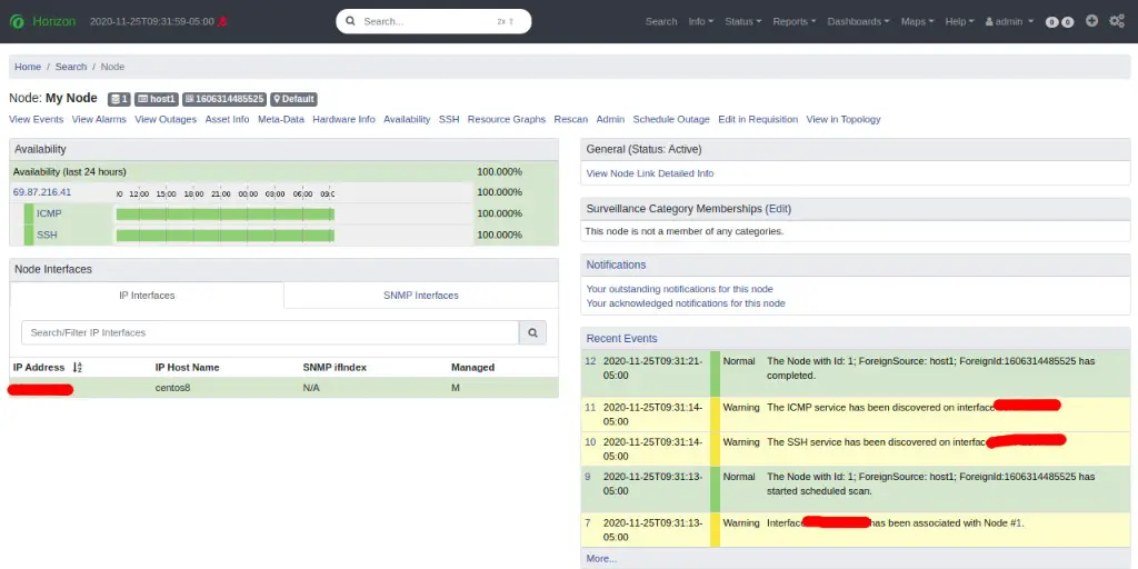 How to Install OpenNMS Network Monitoring Tool in CentOS 8