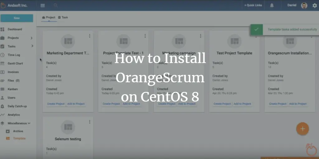 How to Install OrangeScrum on CentOS 8
