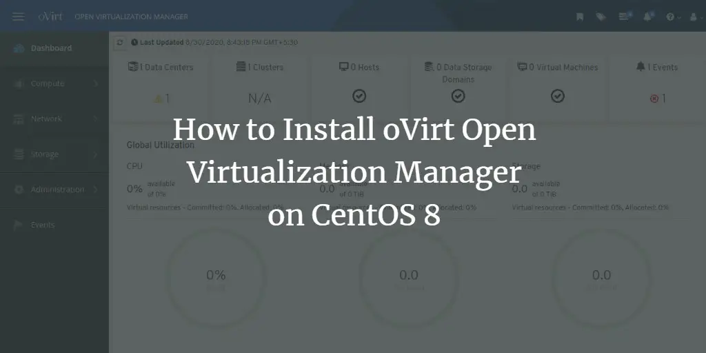 How to Install oVirt Open Virtualization Manager on CentOS 8
