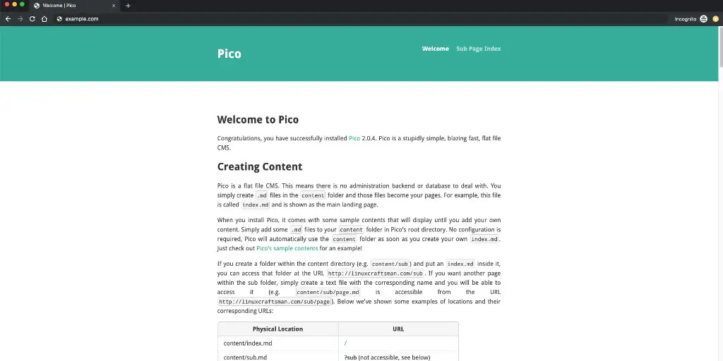 How to Install Pico CMS with Nginx and Let's Encrypt on CentOS 7