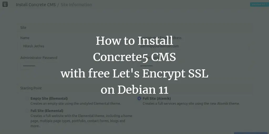 How to Install Concrete5 CMS with free Let's Encrypt SSL on Debian 11