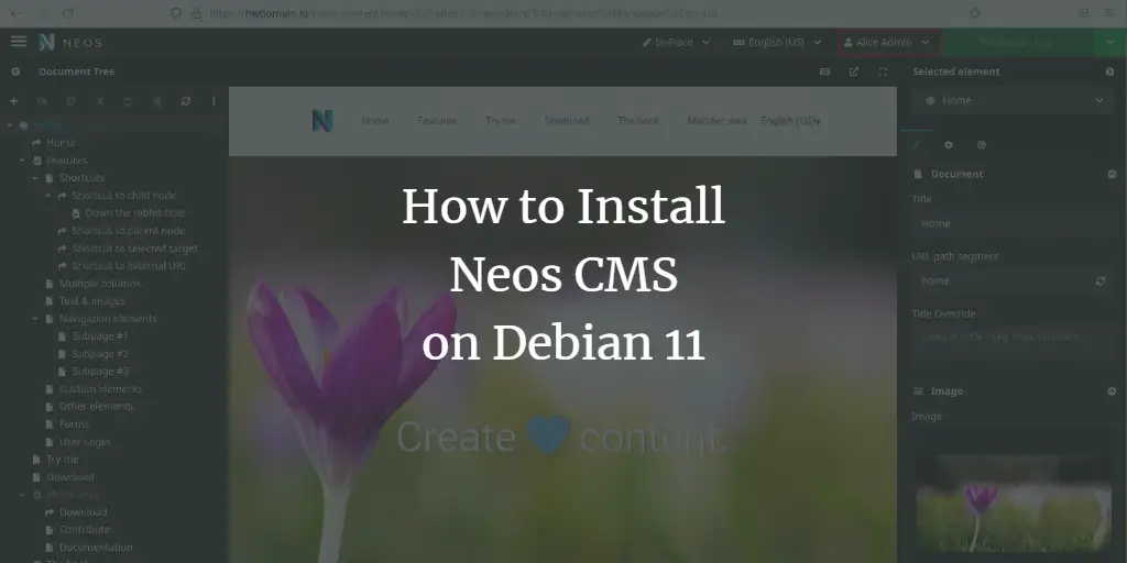 How to Install Neos CMS on Debian 11