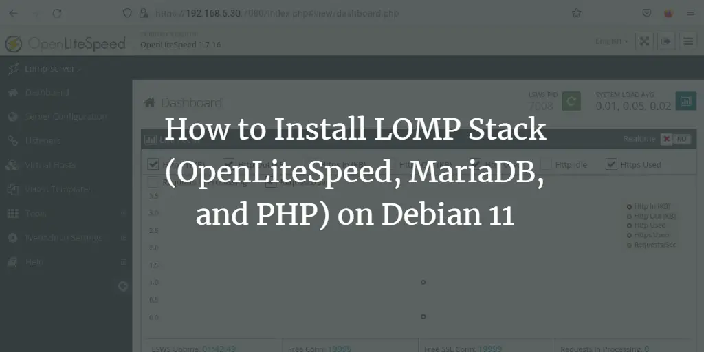 How to Install LOMP Stack (OpenLiteSpeed, MariaDB, and PHP) on Debian 11