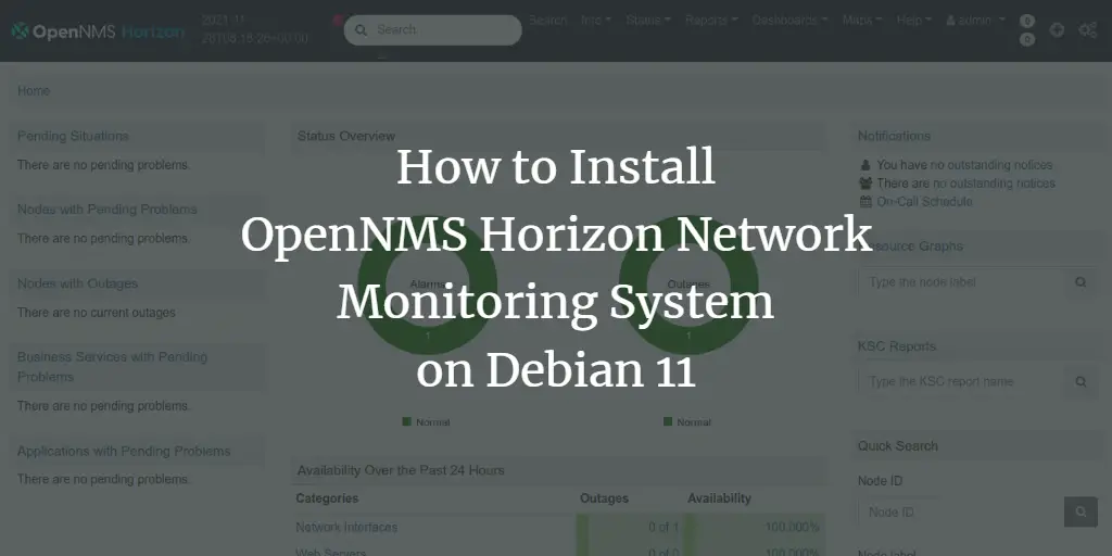 How to Install OpenNMS Horizon Network Monitoring System on Debian 11