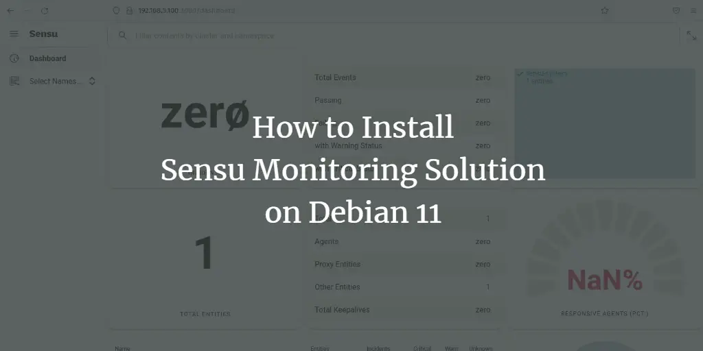 How to Install Sensu Monitoring Solution on Debian 11