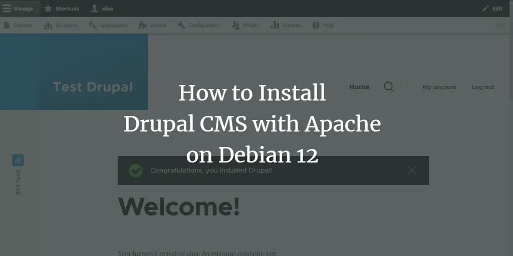 How to Install Drupal CMS with Apache on Debian 12