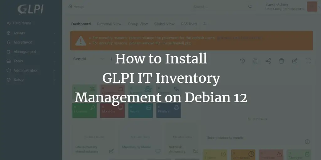 How to Install GLPI IT Inventory Management on Debian 12