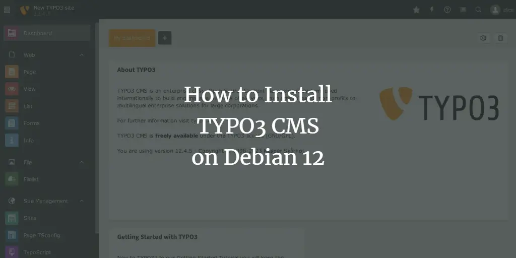 How to Install TYPO3 CMS on Debian 12