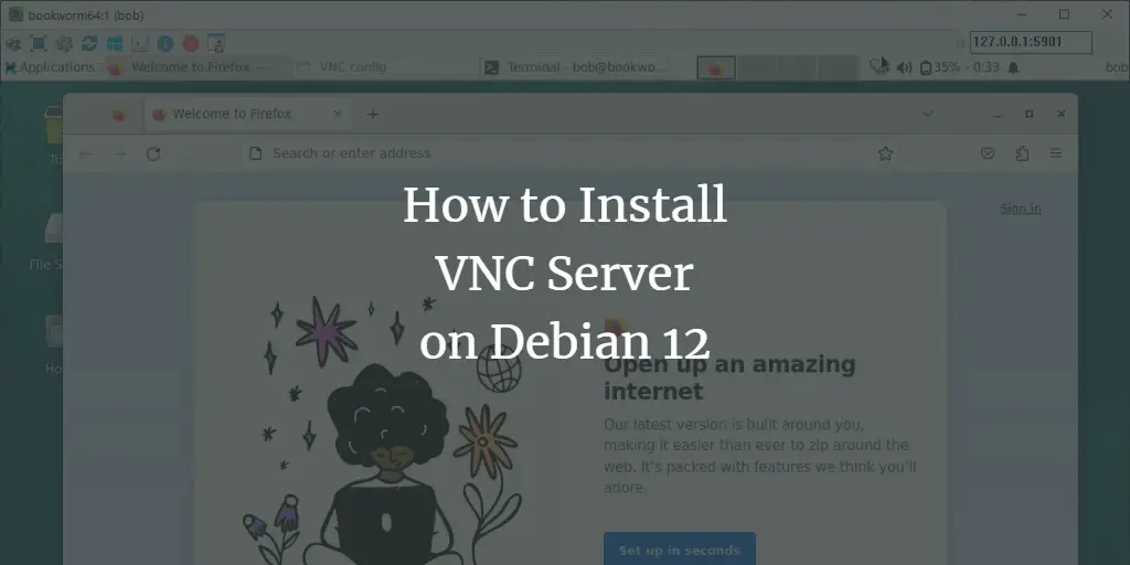 How to Install VNC Server on Debian 12