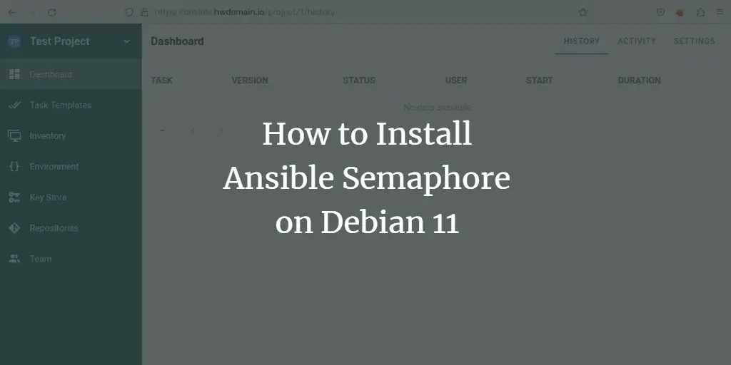 How to Install Ansible Semaphore on Debian 11