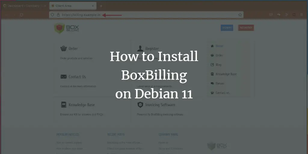 How to Install BoxBilling on Debian 11
