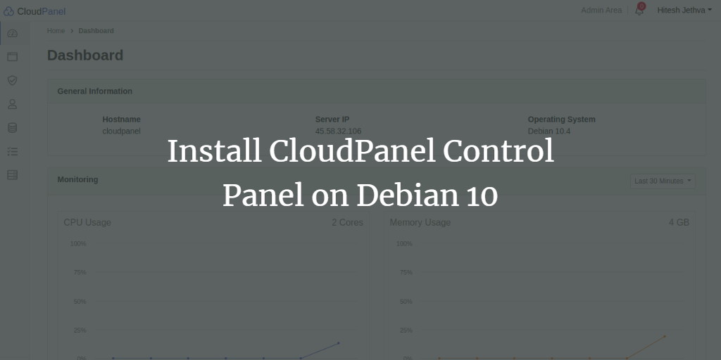  Install CloudPanel Control Panel on Debian 10