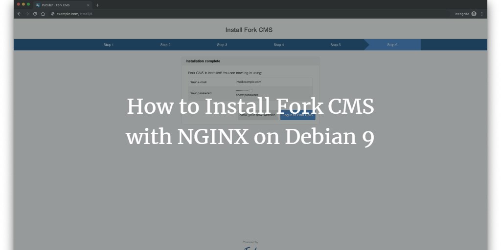 How to Install Fork CMS with NGINX on Debian 9