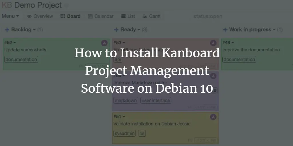 How to Install Kanboard Project Management Software on Debian 10