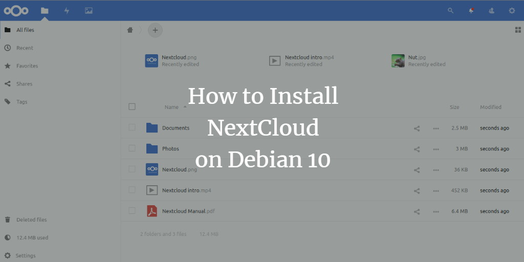 How to Install NextCloud on Debian 10