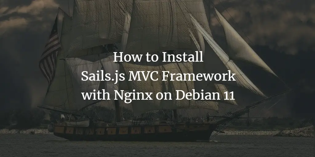 How to Install Sails.js MVC Framework with Nginx on Debian 11