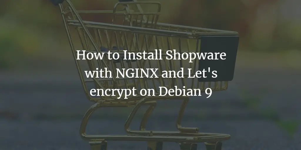 How to Install Shopware with NGINX and Let's encrypt on Debian 9