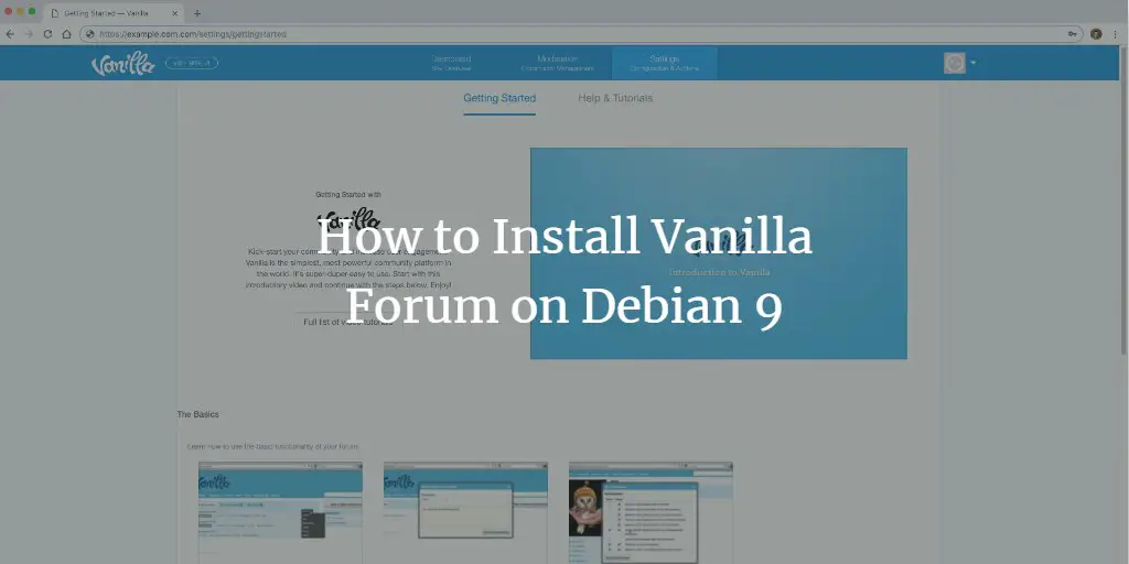 How to Install Vanilla Forum on Debian 9