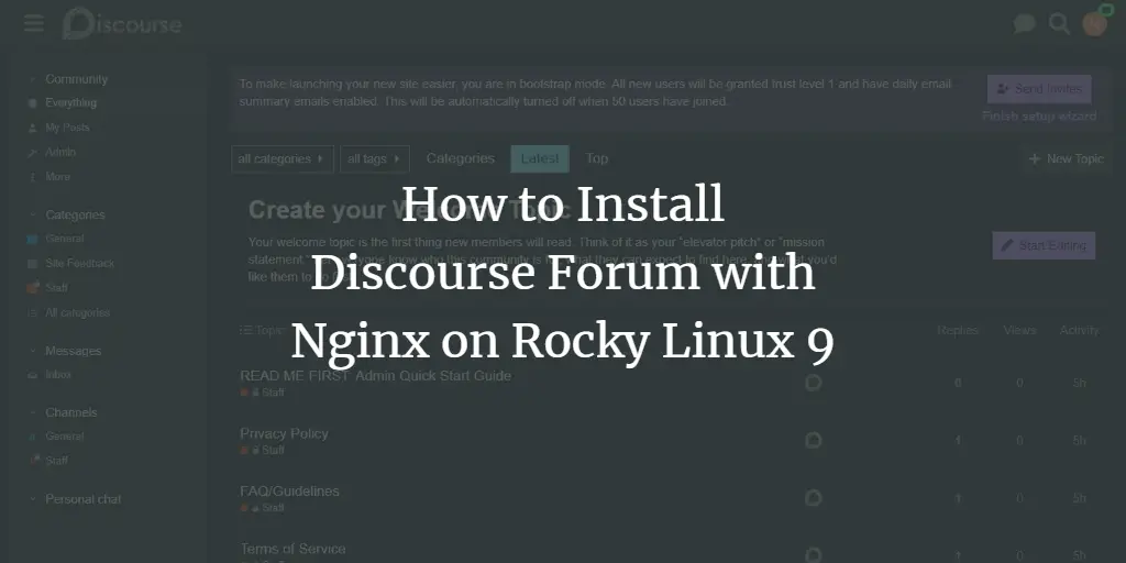 How to Install Discourse Forum with Nginx on Rocky Linux 9