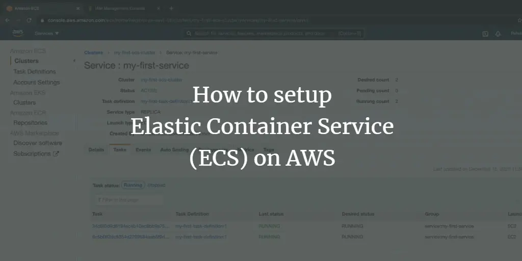 How to setup Elastic Container Service (ECS) on AWS