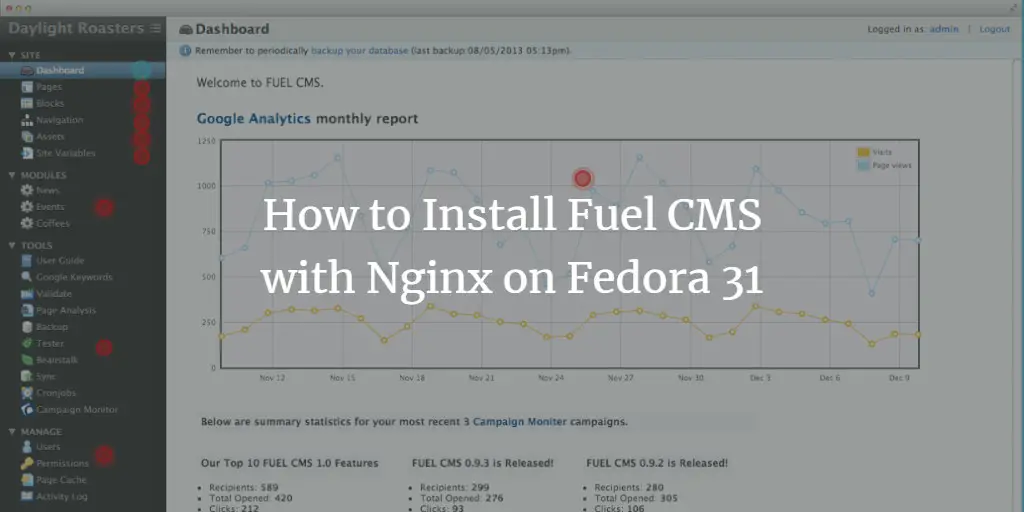 How to Install Fuel CMS with Nginx on Fedora 31