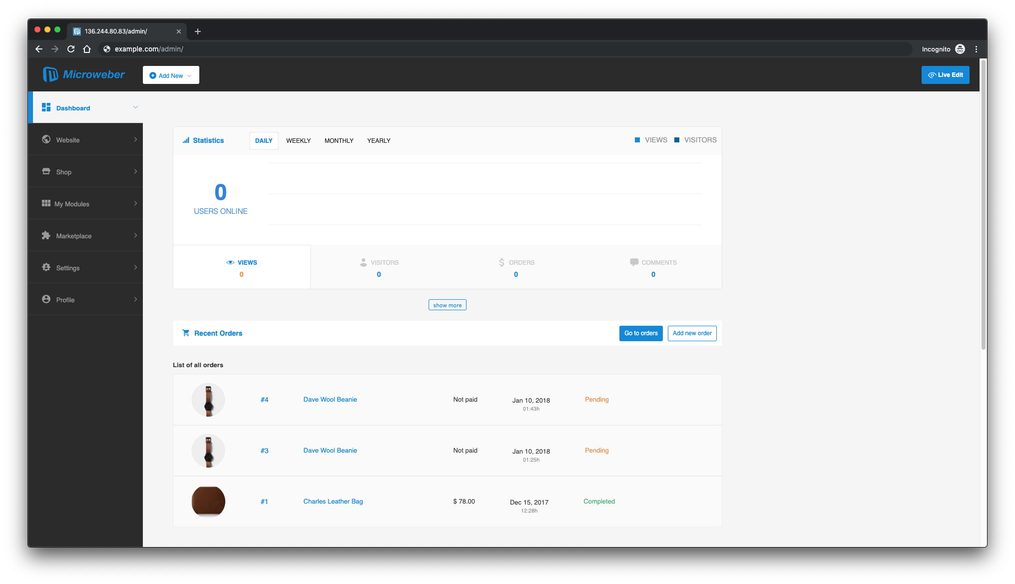 How to Install Microweber Website Builder on FreeBSD 12