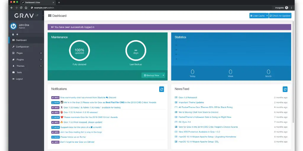 How to Install Grav CMS on CentOS 7