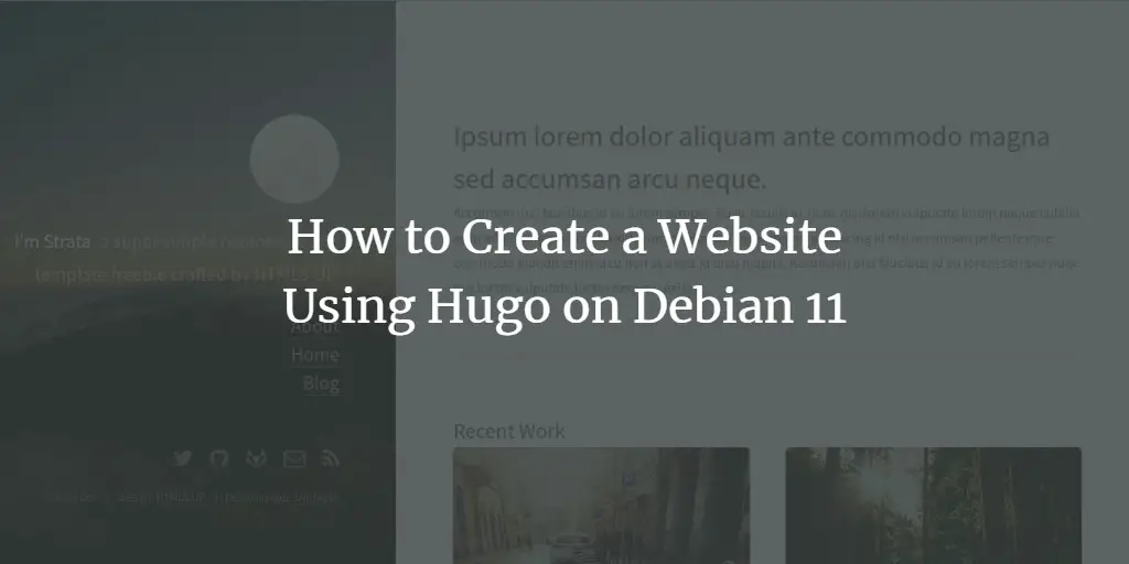 How to Create a Website Using Hugo on Debian 11